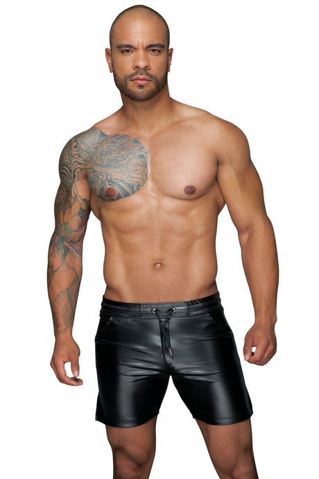 Herren Short Wetlook H061 – Noir Handmade - Hinreissend