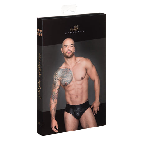 Herren Short Wetlook H065 – Noir Handmade - Hinreissend