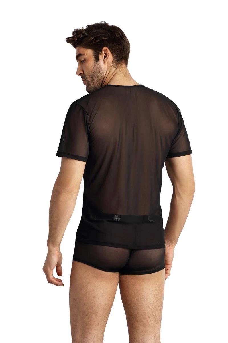 Herren T-Shirt 053484 schwarz - Hinreissend