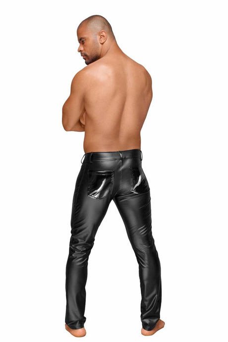 Herren Wetlook Hose - Noir Handmade H051 - Hinreissend