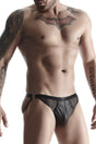 Jock Slip BRI007 Schwarz von Regnes Fetish Planet - Hinreissend