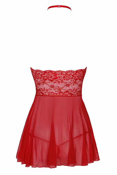 KISS247 Negligée aus Netz und Spitze - Kissable - Hinreissend