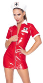 Kleid aus Lack im Krankenschwester - Look - Hinreissend