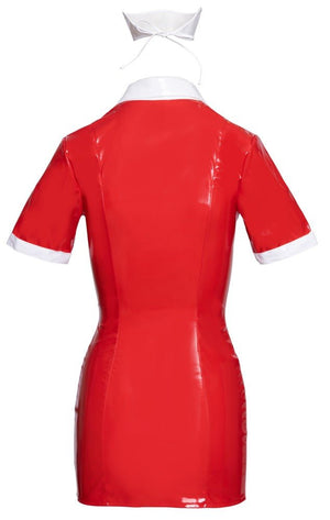 Kleid aus Lack im Krankenschwester - Look - Hinreissend