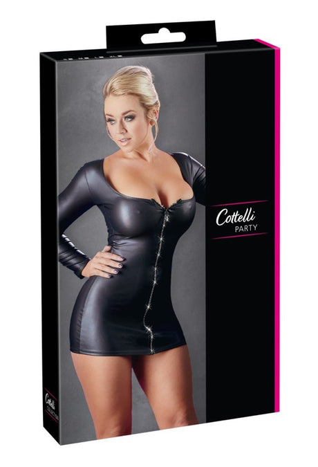 Kleid mit Glitzer - Reissverschluss - Hinreissend