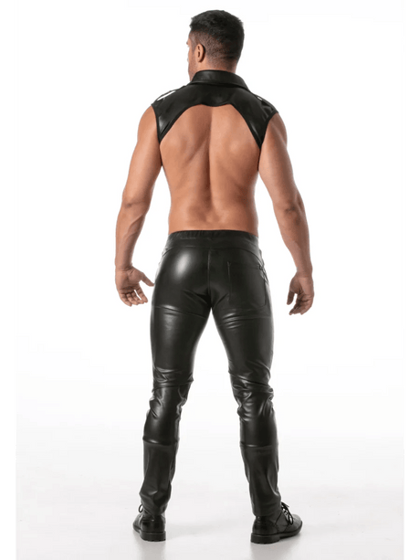 TOF Paris Kragen-Harness Kinky Schwarz Rückansicht figurbetont Bild 2