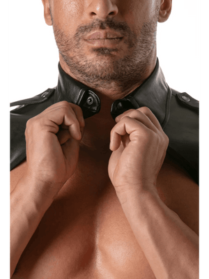 Kragen Harness „Kinky“ – Schwarz - Hinreissend