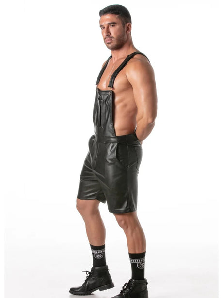 Kunstleder - Short - Overall Schwarz – TOF Paris - Hinreissend