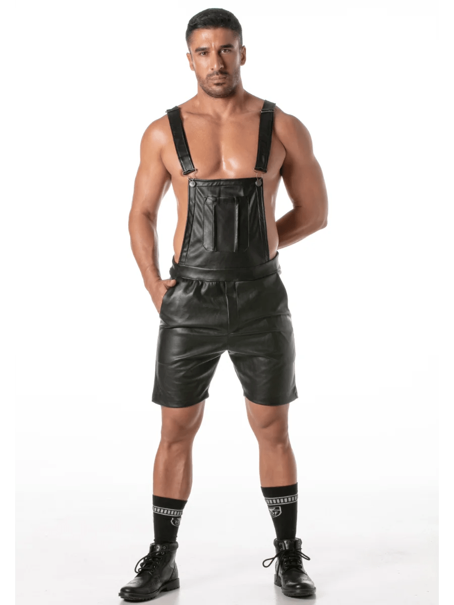 Kunstleder - Short - Overall Schwarz – TOF Paris - Hinreissend