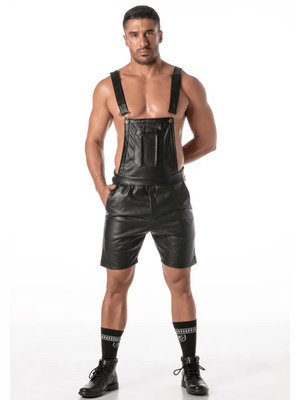 Kunstleder - Short - Overall Schwarz – TOF Paris - Hinreissend
