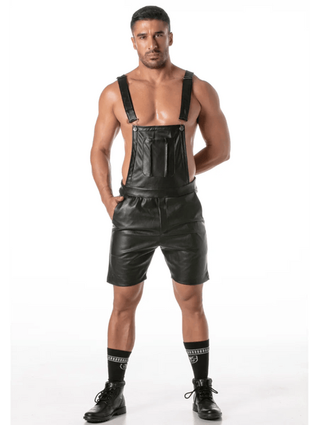 Kunstleder - Short - Overall Schwarz – TOF Paris - Hinreissend