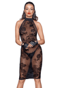 Kurzes Mesh Kleid F240 | Noir Handmade - Hinreissend