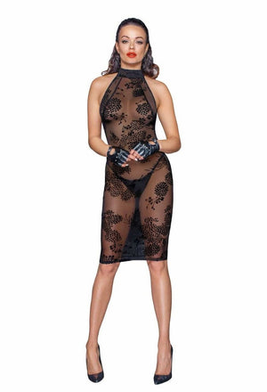 Kurzes Mesh Kleid F240 | Noir Handmade - Hinreissend