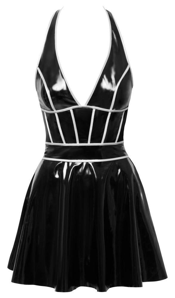 Kurzes Neckholder - Kleid aus Lack - Hinreissend