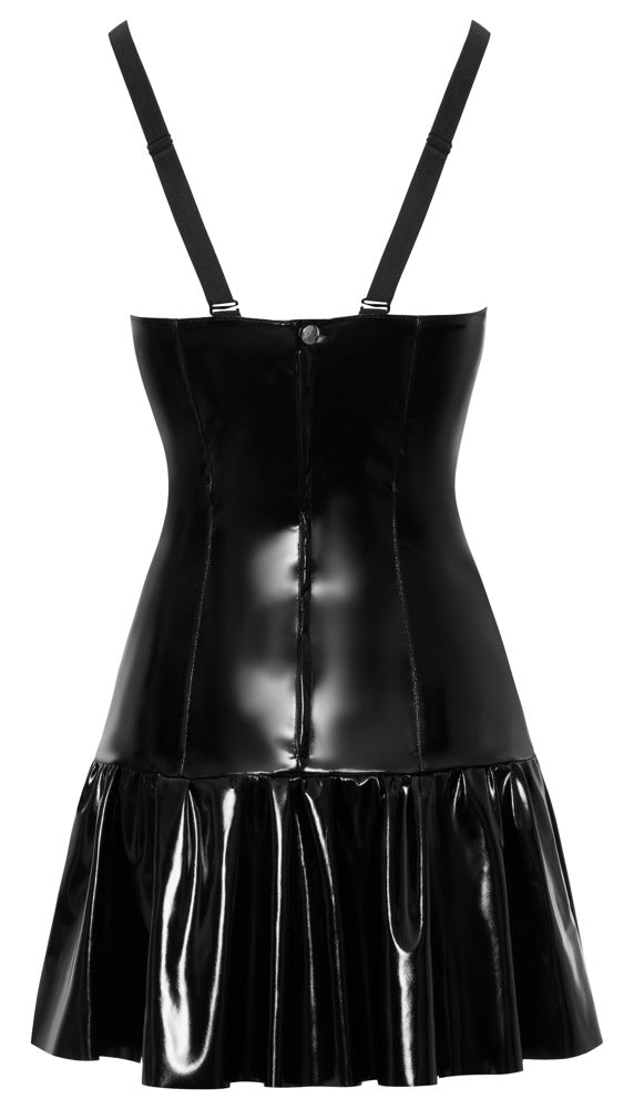 Kurzes Träger - Kleid aus Lack - Hinreissend