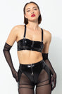 Lack BH Top "Jaguar" - Schwarz - Hinreissend