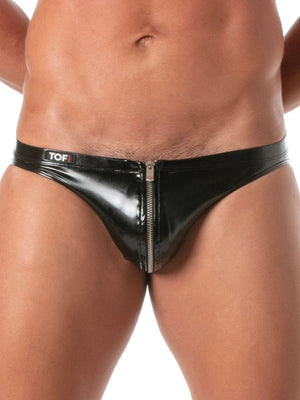 Lack Bikini Slip mit Reissverschluss – TOF Paris - Hinreissend