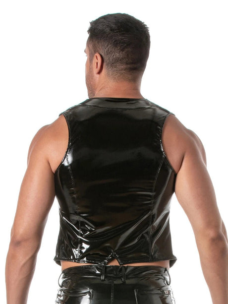 Lack Chain Weste Schwarz – TOF Paris - Hinreissend