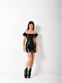 Lack Kleid Besse Schwarz Damen – Patrice Catanzaro