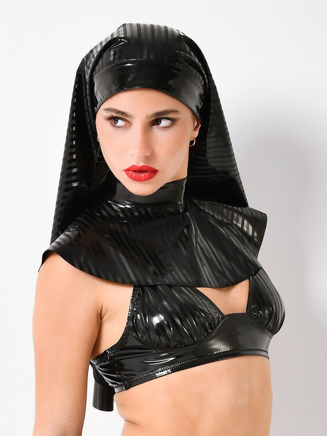 Lack Kragen Raya Schwarz Damen – Patrice Catanzaro