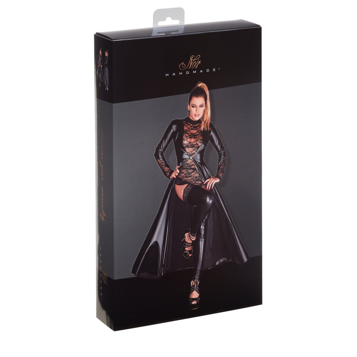 Lack Mantel - Noir Handmade F128c - Hinreissend