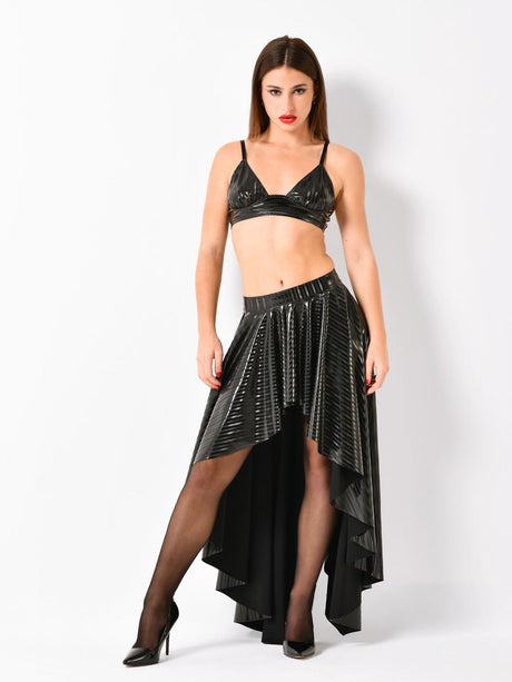 Lack Rock O gestreift Schwarz Damen – Patrice Catanzaro