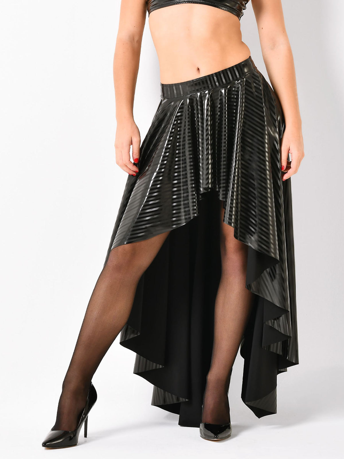 Lack Rock O gestreift Schwarz Damen – Patrice Catanzaro