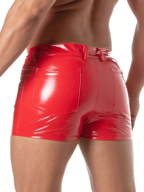 Lack Shorts mit 5 Taschen Rot – TOF Paris - Hinreissend