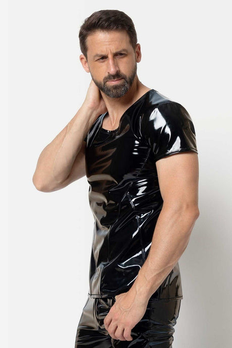 Lack - T-Shirt "Erwin" von L'Homme Patrice Catanzaro - Hinreissend