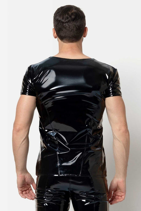 Lack - T-Shirt "Erwin" von L'Homme Patrice Catanzaro - Hinreissend