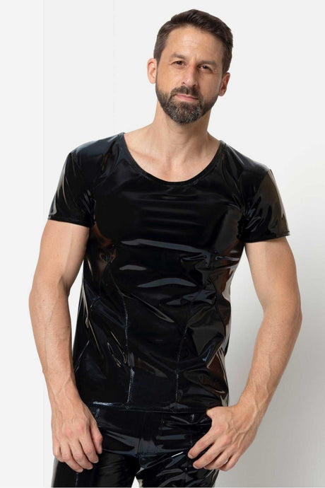 Lack - T-Shirt "Erwin" von L'Homme Patrice Catanzaro - Hinreissend