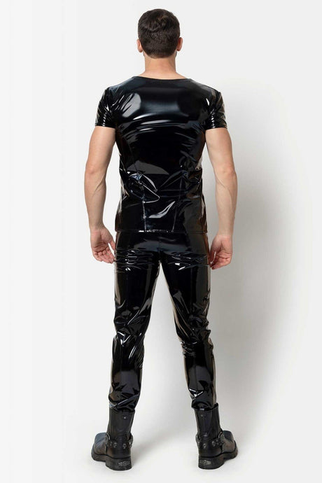 Lack - T-Shirt "Erwin" von L'Homme Patrice Catanzaro - Hinreissend