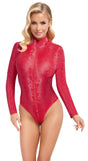 Langarm - Body mit Stehkragen | Cottelli Party - Hinreissend