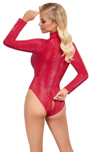 Langarm - Body mit Stehkragen | Cottelli Party - Hinreissend