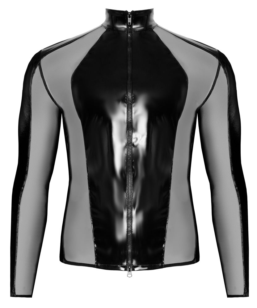 Langarm - Shirt aus glänzendem Lack - Hinreissend