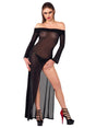Langes Glitzerkleid Schwarz – Noir Handmade - Hinreissend