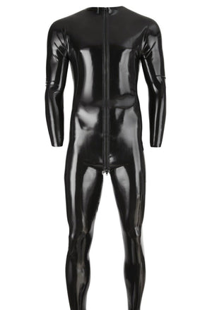Latex Herren Overall schwarz - Hinreissend