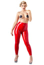 Latex Leggings rot - Hinreissend