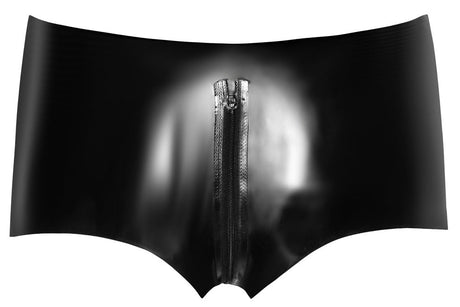 Latex Shorts von Late X – Rückansicht mit Detail ohne Model