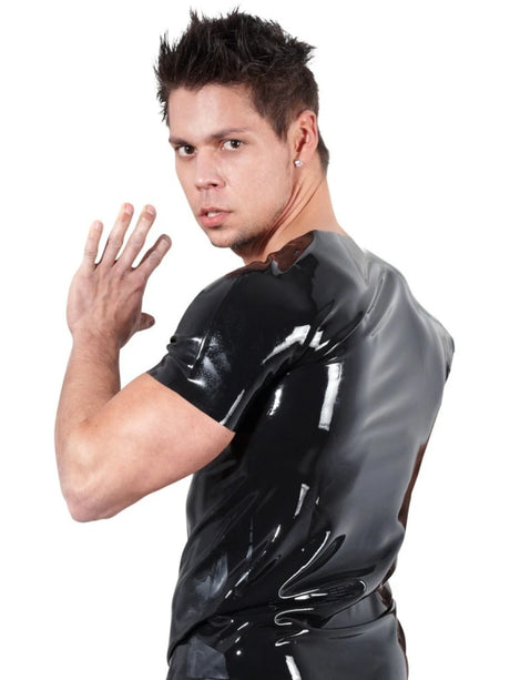 Latex Shirt von Late X – Rückansicht mit Detail