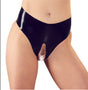 Latex Slip ouvert schwarz - Hinreissend
