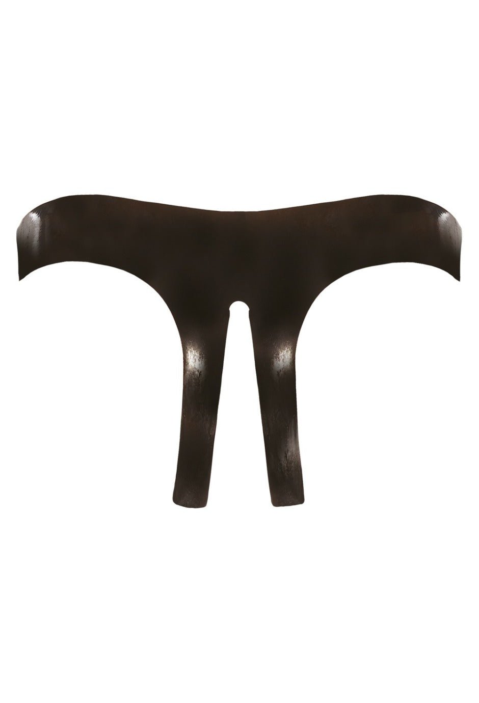 Latex Slip ouvert schwarz - Hinreissend