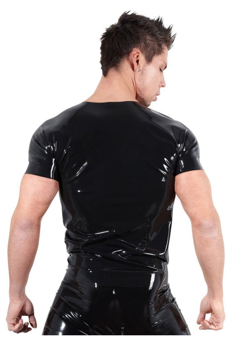 Latex Shirt von Late X – Rückansicht mit Detail zweites Bild