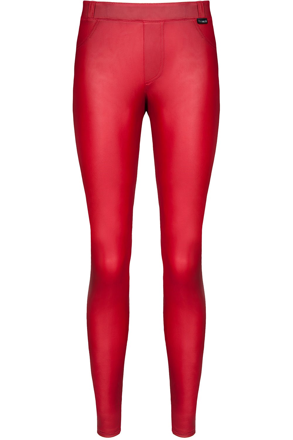 Leggings in Rotem Wetlook von Demoniq - Hinreissend