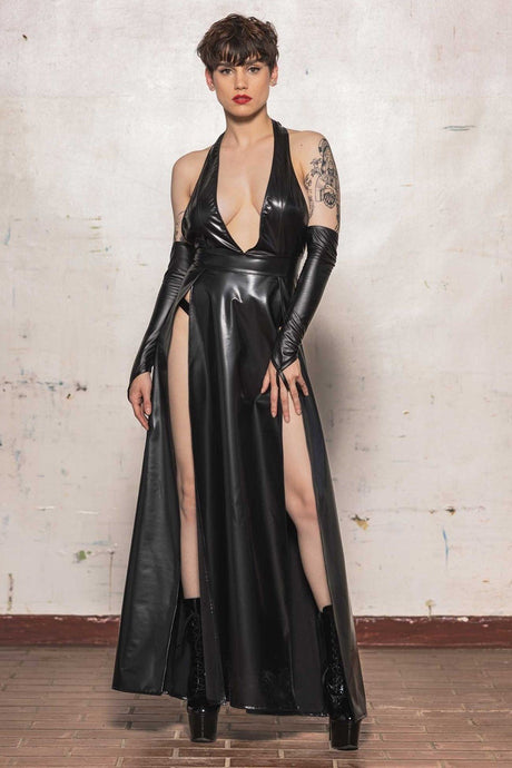 Lilith Kleid in mattem Lack - Hinreissend