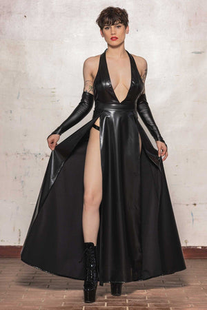 Lilith Kleid in mattem Lack - Hinreissend