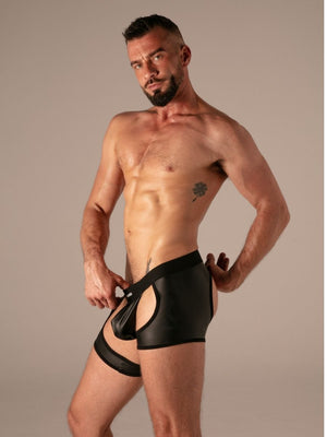 Master Chaps Courts Wetlook Noir – Absolu Male