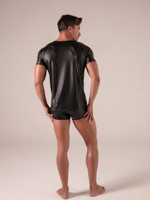 Absolu Male TOF Paris – Master T-Shirt – Absolu Male – Detail – sexy maskuliner Herrenlook in Schwarz