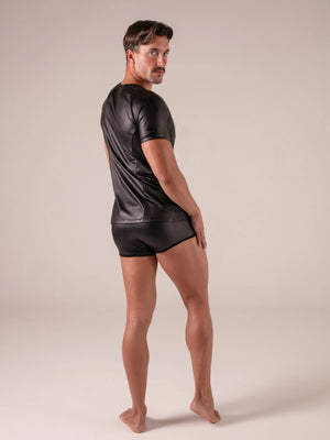 Absolu Male TOF Paris – Master T-Shirt – Absolu Male – Rückansicht – sexy maskuliner Herrenlook in Schwarz