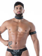 Neopren Herren Armband mit Geheimfach – TOF Paris schwarz vorne